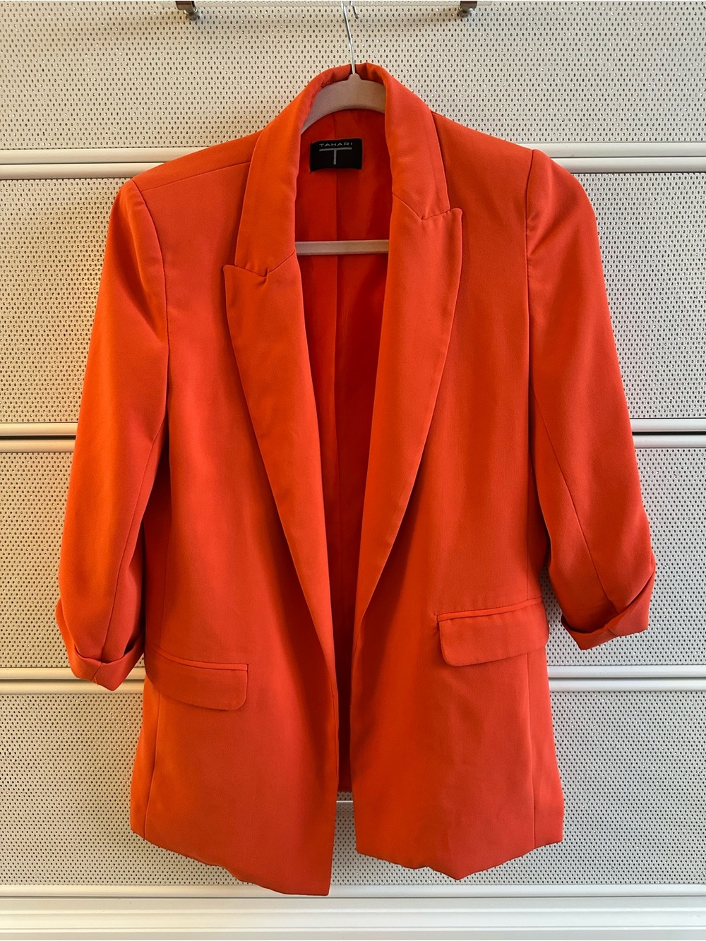 Tahari Bright Orange Women's Blazer Jacket
